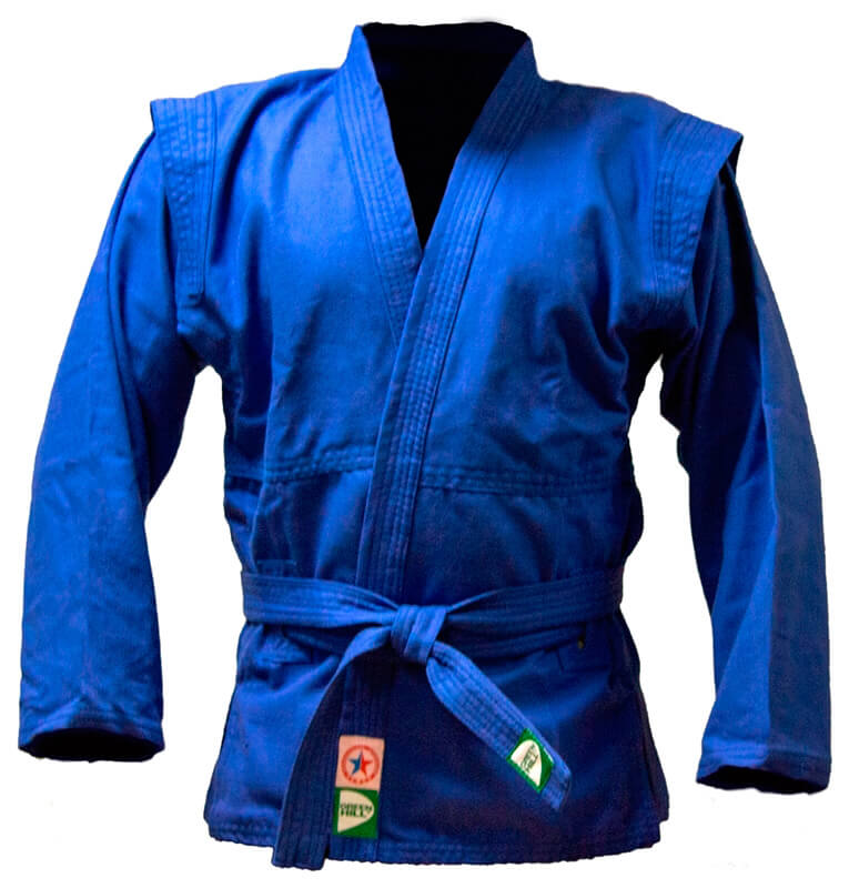 Куртка для самбо JS-302, синяя, р.00/120 Green Hill