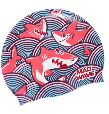 Шапочка Mad Wave юниор Sharky