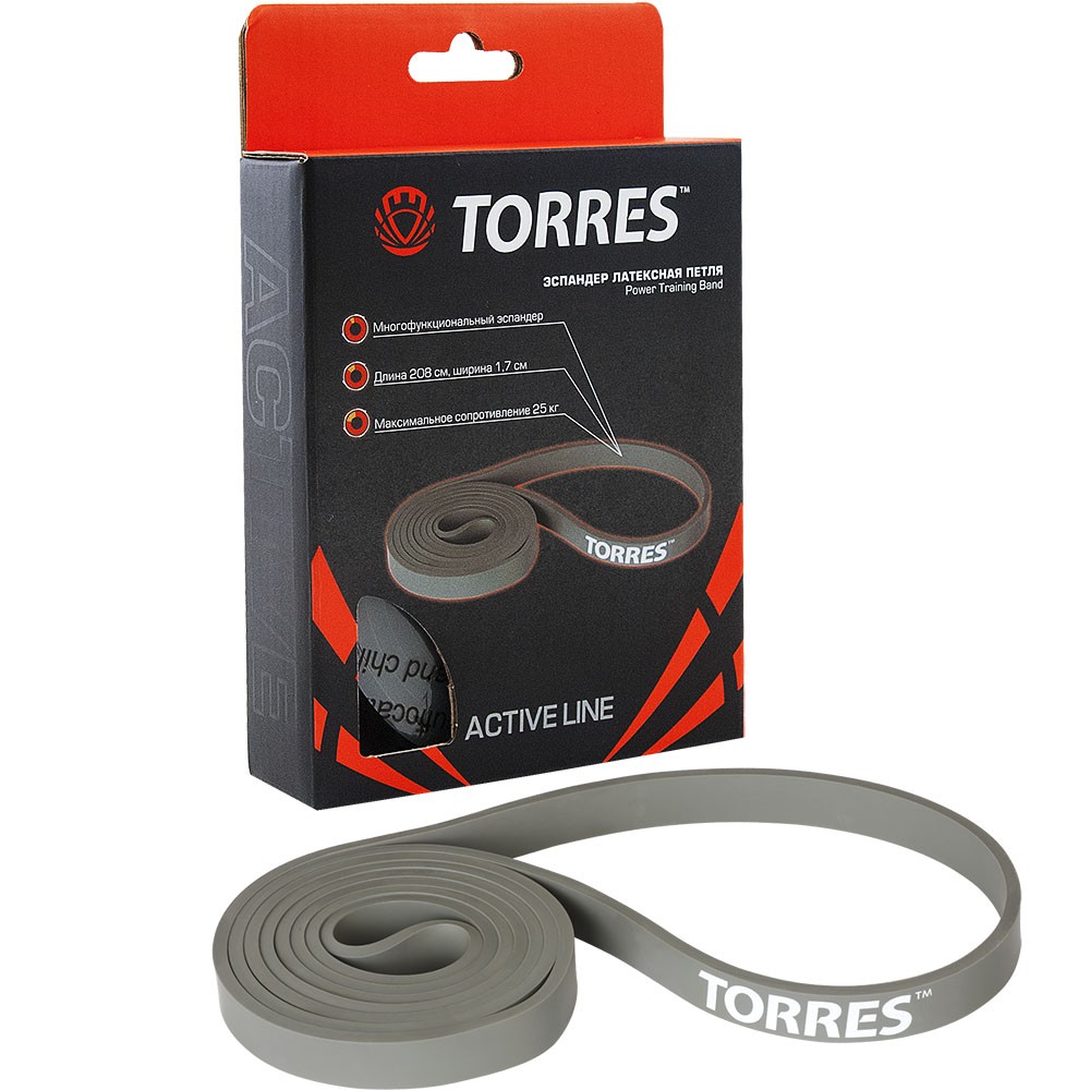 Эспандер латексная петля TORRES 25 кг