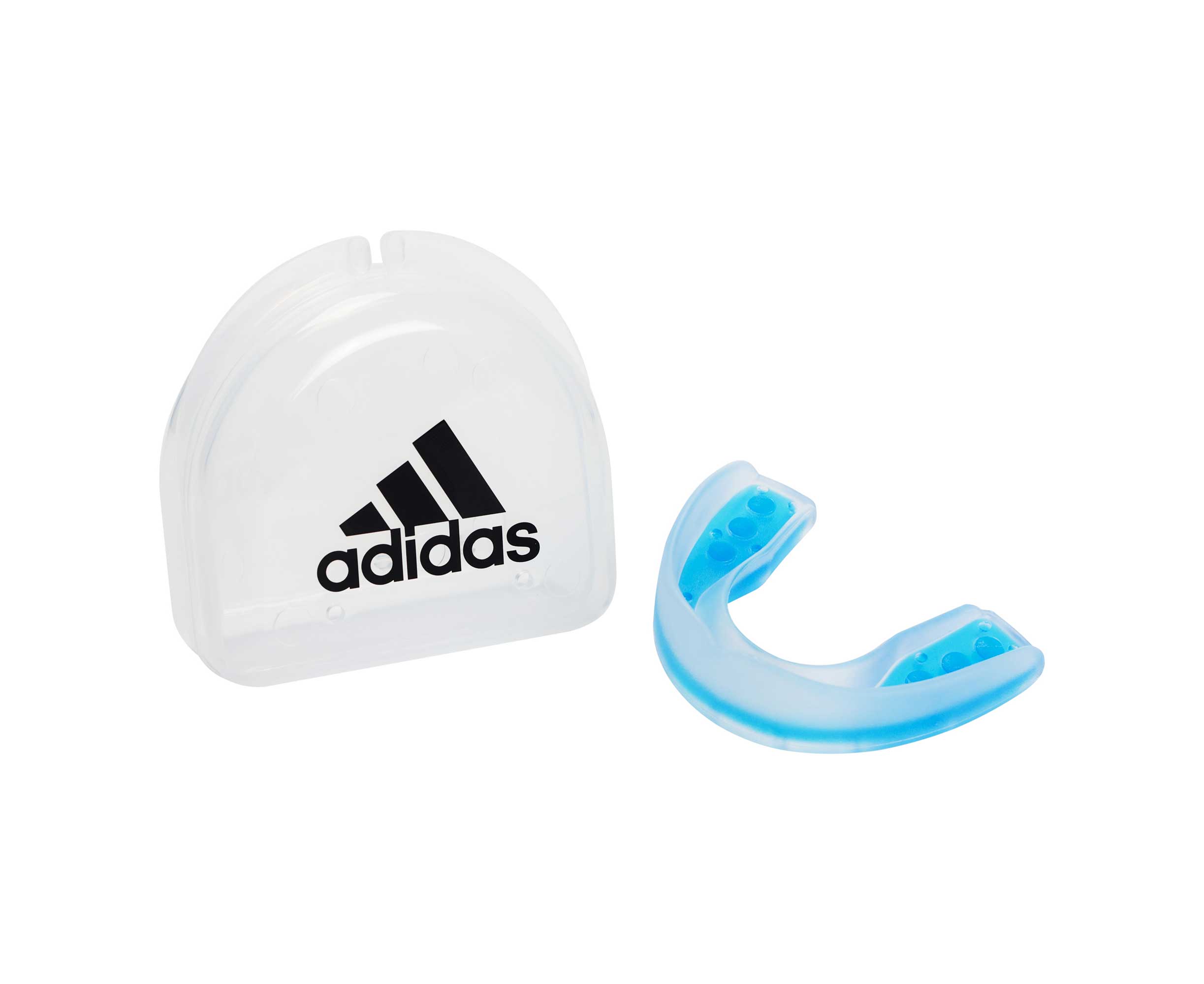 Капа одночелюстная Single Mouth Guard Dual Density прозрачно-синяя (размер Senior)
