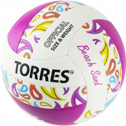 Мяч пляжный волейбольный "TORRES Beach Sand Pink"