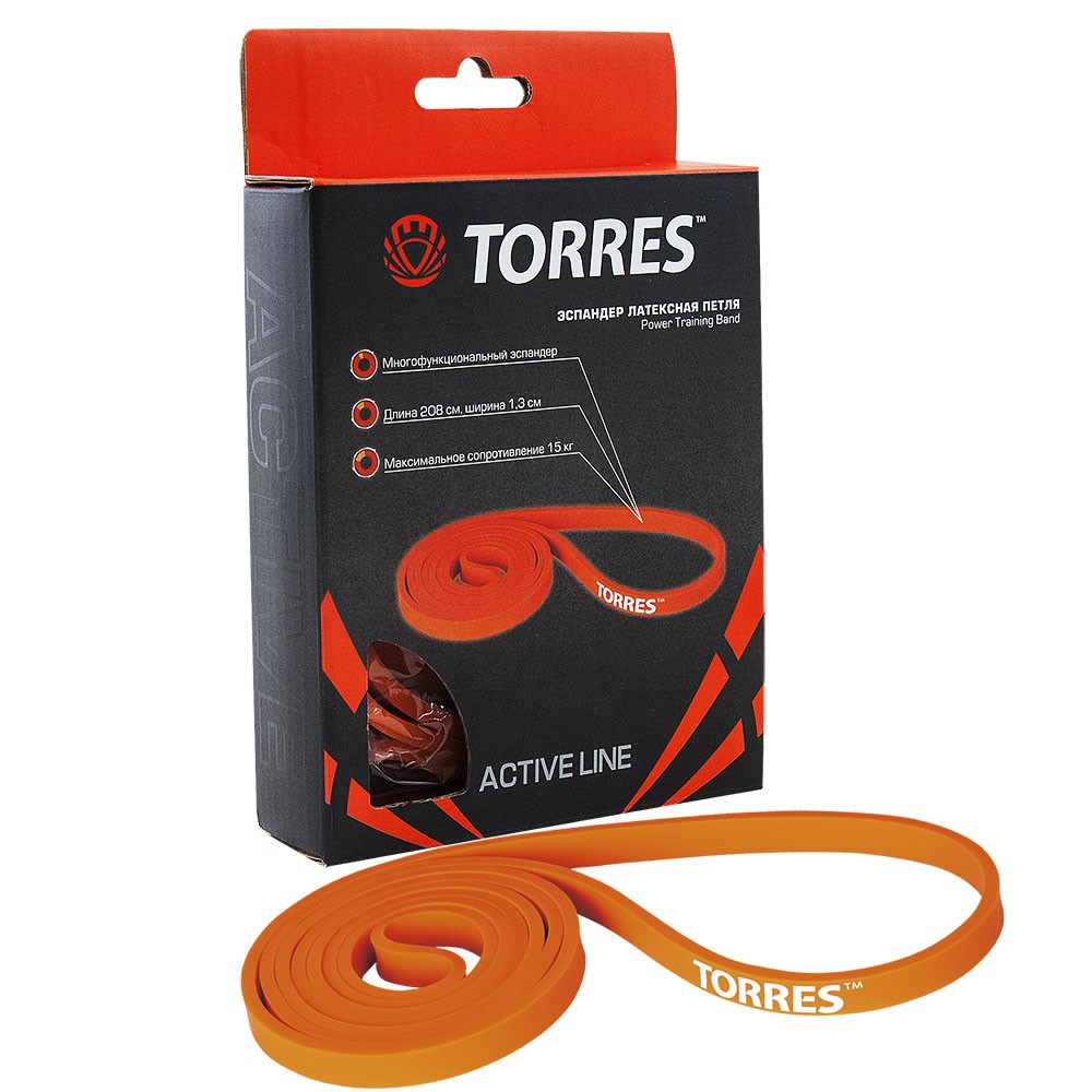 Эспандер латексная петля TORRES 15 кг