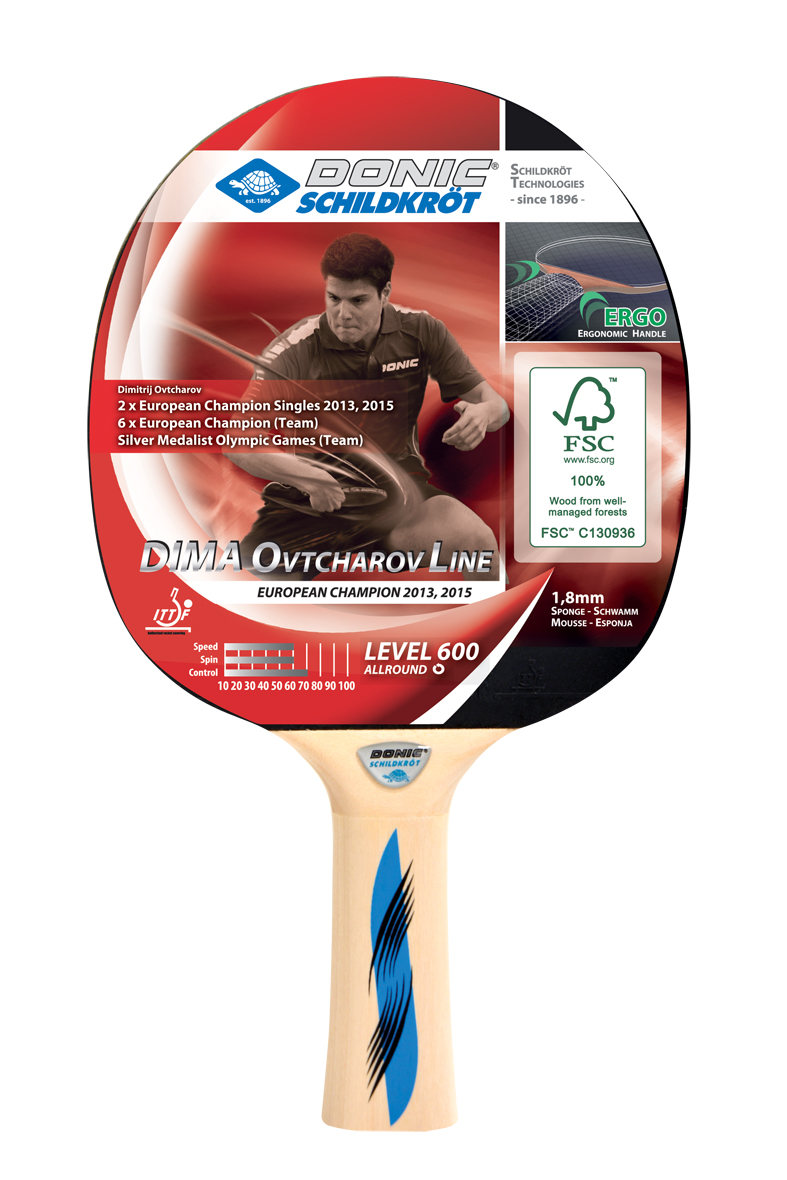 Ракетка для настольного тенниса DONIC/Schildkrot Ovtcharov 600