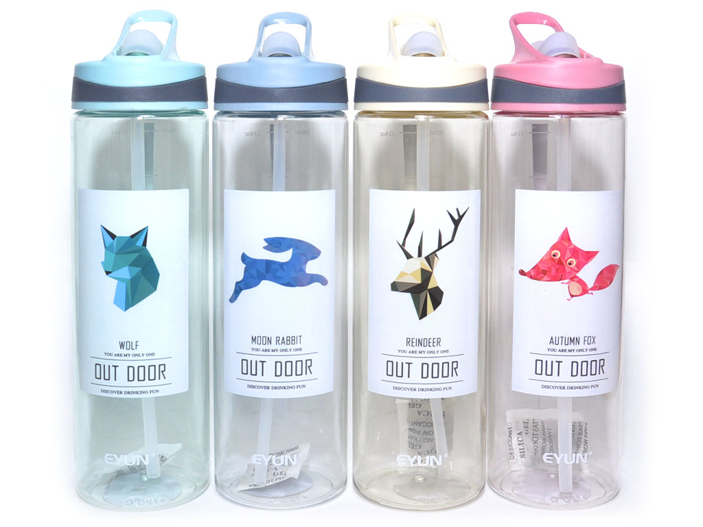 Бутылка для воды. Материал: пластик. Объём 750ML. YY-618