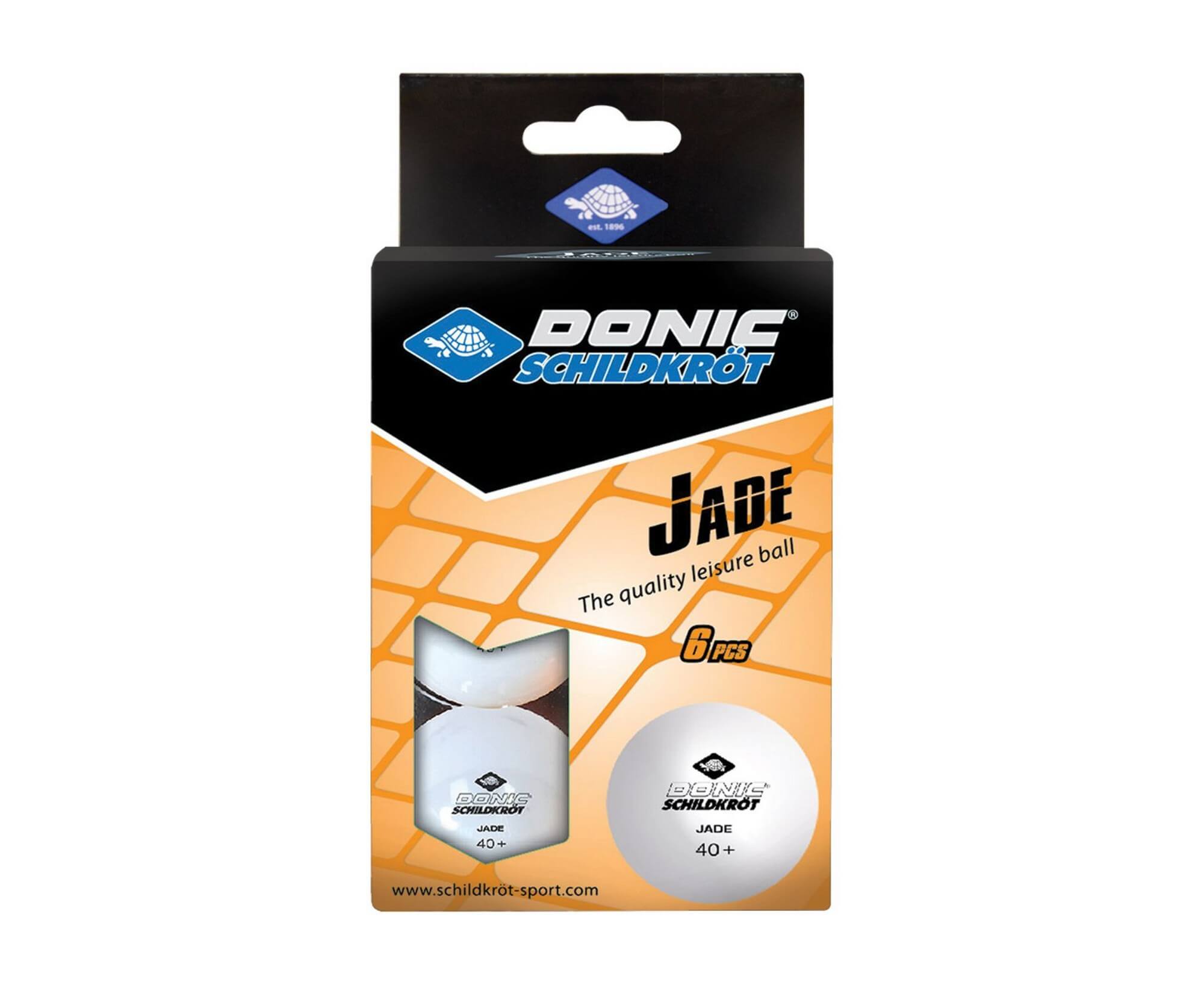 Мячики для н/тенниса DONIC JADE 40+, белый