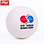 Мяч для наст. тенниса DHS 3*** Busan, диам.40+, пластик, ITTF Appr.