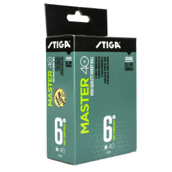 Мяч для наст. тенниса Stiga Master ABS 1*, арт.1112-2303-06, диам. 40+мм, пластик