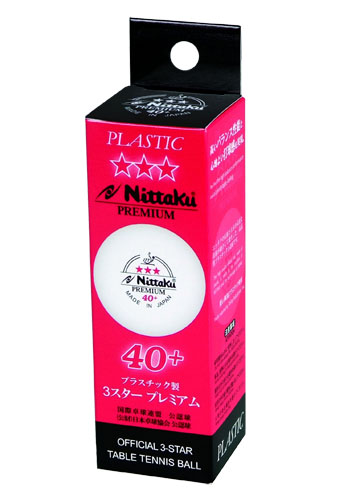 Мяч для настольного тенниса NITTAKU 3*** PREMIUM 40+ 